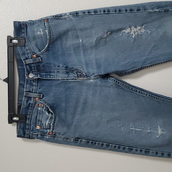 Levi’s 505 Straight Fit Distressed Jeans 32x30 - Picture 2 of 7